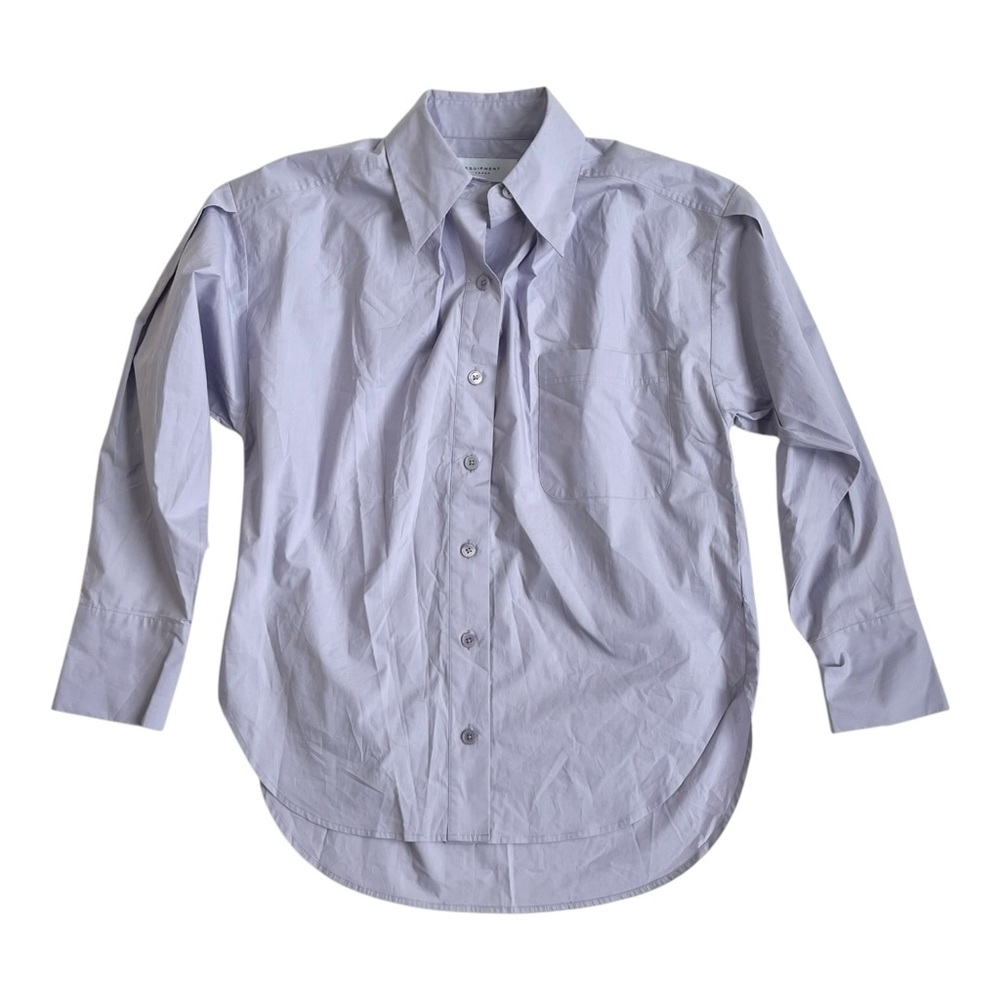 NWT Equipment Lavender Sergine Button Up 100% Cotton Shirt - Picture 2 of 6